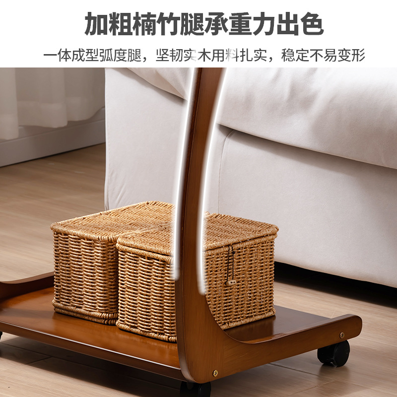 沙发边几可移动桌子小茶几茶桌边方几卧室床头边桌角几客厅角E18