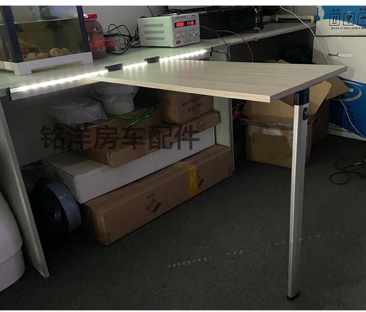RV Refitting Table Leg Accessories Trailer Storage Table Foot Hidden Dining Foot Table Aluminum Alloy Bracket Folding Table Leg