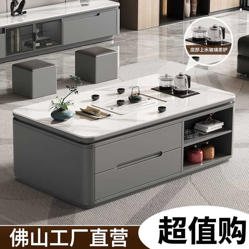2025 新しいモダンなスレートカンフーティーテーブル家庭用ティーテーブルセットとオフィスティーテーブルのセット|undefined