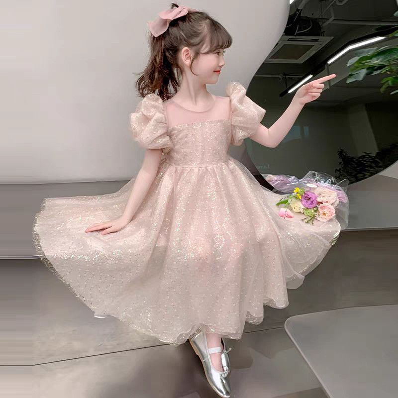 Girls Dress Summer Dress 2025 New Style Children's Summer Internet Celebrity Princess Dress Girls Summer Super Fairy Dress