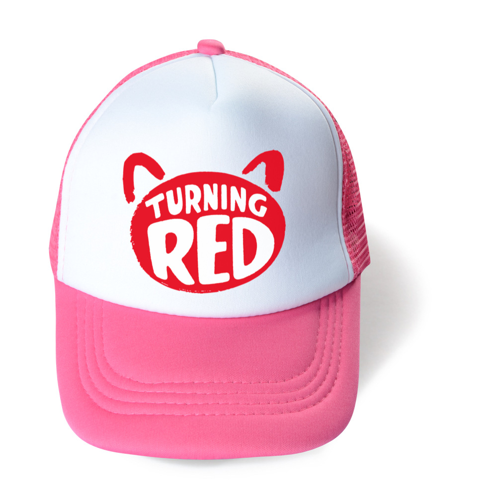 Turning Red Baseball Caps Boys girls Snapback Hip Hop Hat Summer Fashion Cartoon Breathable Mesh Sun Gorras Unisex Streetwear ergo baby accessories