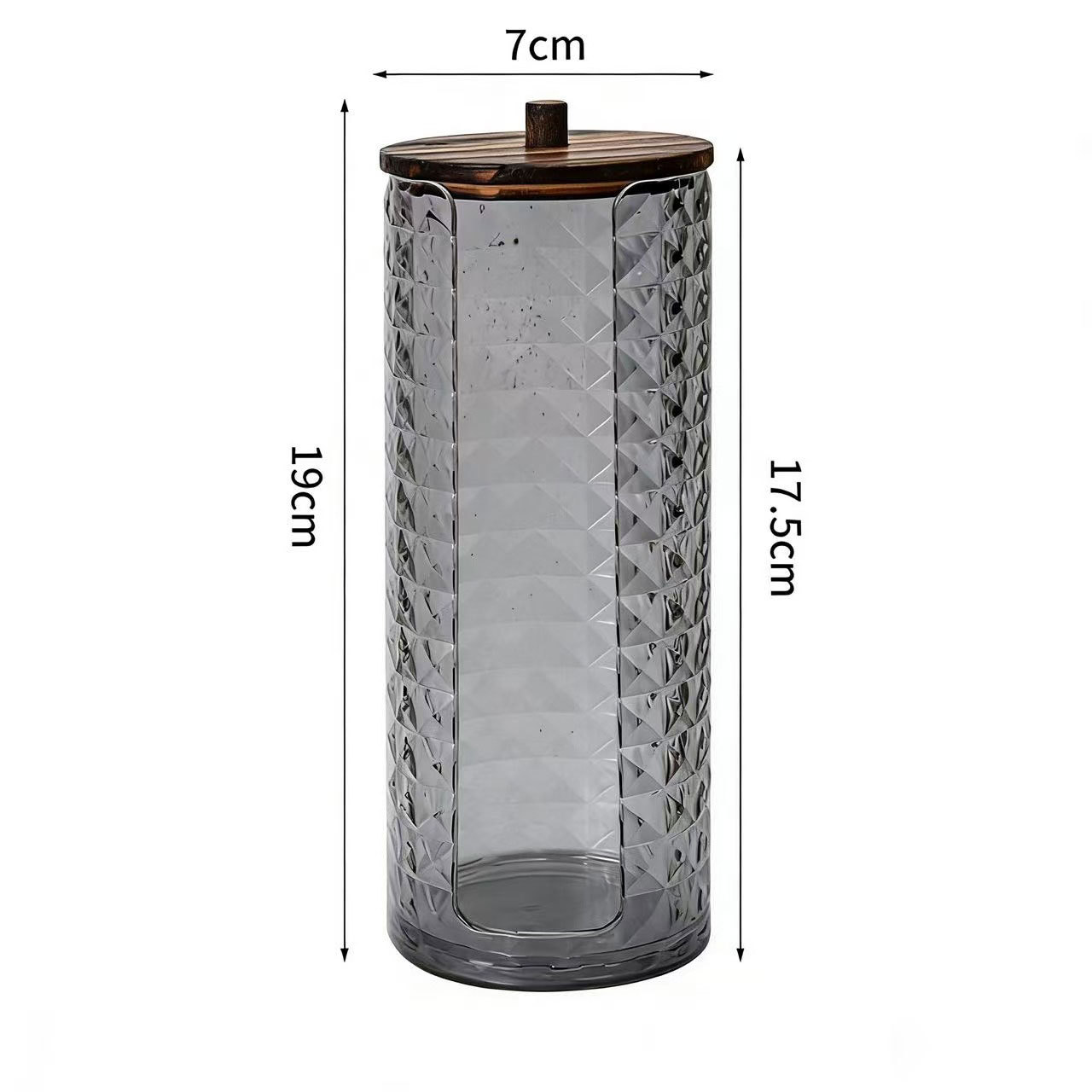 [Tienda de fábrica gris transparente] caja de almacenamiento de algodón acrílico se puede superponer portátil permeable a la ceniza para el almacenamiento de maquillaje doméstico