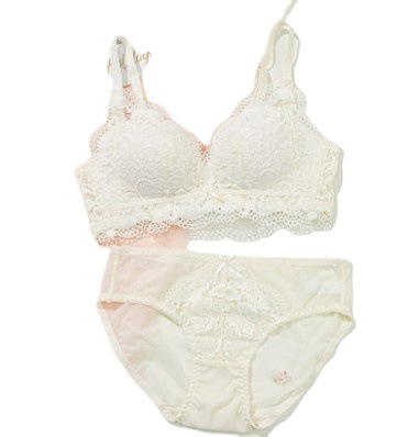 2102 ropa interior de las mujeres pequeño pecho grande push up puro deseo no anillo de acero colección de mama ropa interior de encaje lindo sujetador traje