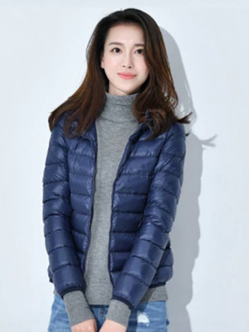 short light and thin warm velvet fashionable down jacket