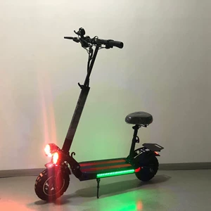 11 düymlük ikili ötürücülü 60V disk əyləcli qatlana bilən yolsuzluq elektrik skuter