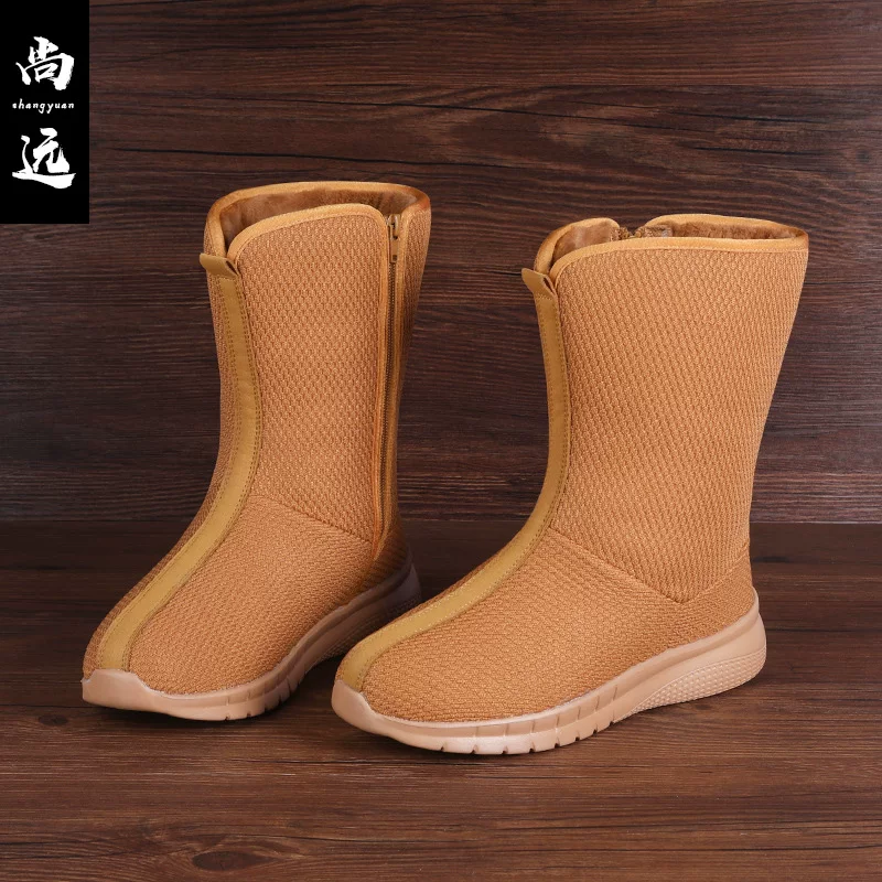 尚远 Warm high shoes, keep warm winter high boots, soft sole