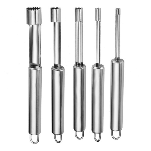 Home stainless steel fruit core remover hawthorn red date pith remover apple core removal tool pear hole digging tool