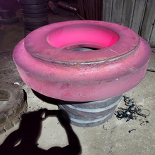 大型钢轮车轮锻件起重器轮行走轮轨道吊车轮机械轮矿车轮火车轮