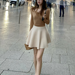 �W����������Ůϵ����݆����ë���Â�ȹ�@�ݰ���ȹ�ﶬ��ɫ