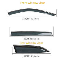 适用本田HondaCrv皓影2023款PC注塑晴雨挡车窗挡雨板汽车装饰配件