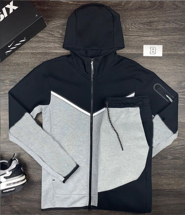 Productos europeos comercio electrónico transfronterizo venta caliente Amazon ropa deportiva para hombres suéter con capucha pequeño gancho estándar traje deportivo y de ocio