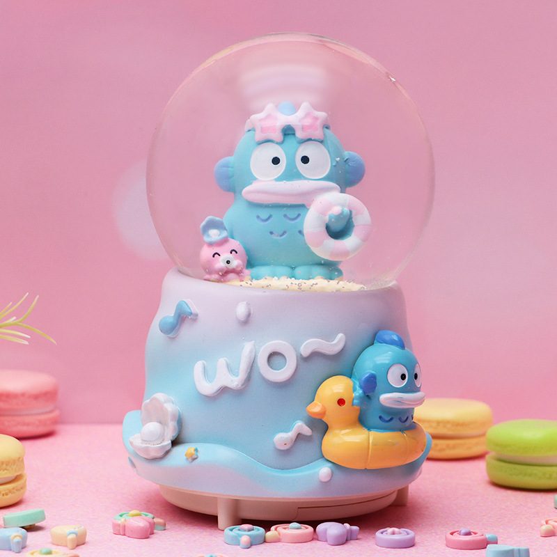 Romántico secreto bosque bola de cristal luminosa caja de música caballo blanco creativo decoración de escritorio de niña regalo de estudiante al por mayor