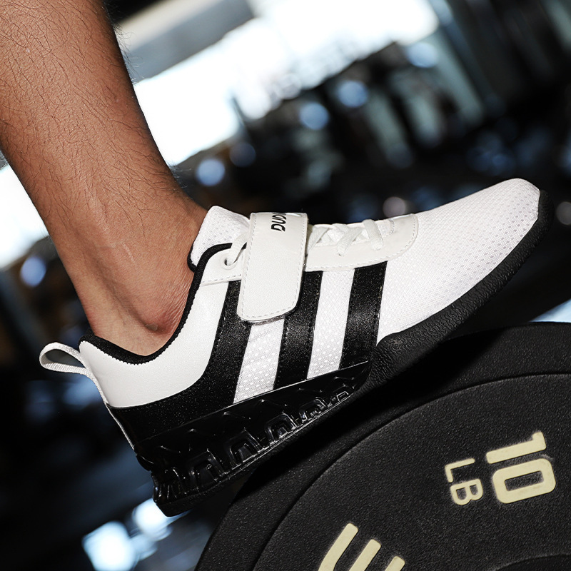 Squat shoes Men's Indoor Fitness bodybuilding special training shoes women's weight-bearing hard pull shoes professional strength weightlifting bench push shoes