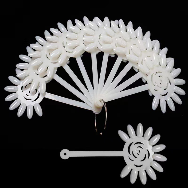 Unpa de color de manicura tarjeta de color solar esmalte de uñas práctica tablero de visualización muestra de color de uñas 10 piezas