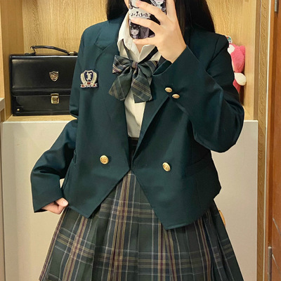 绿色1粒扣西服