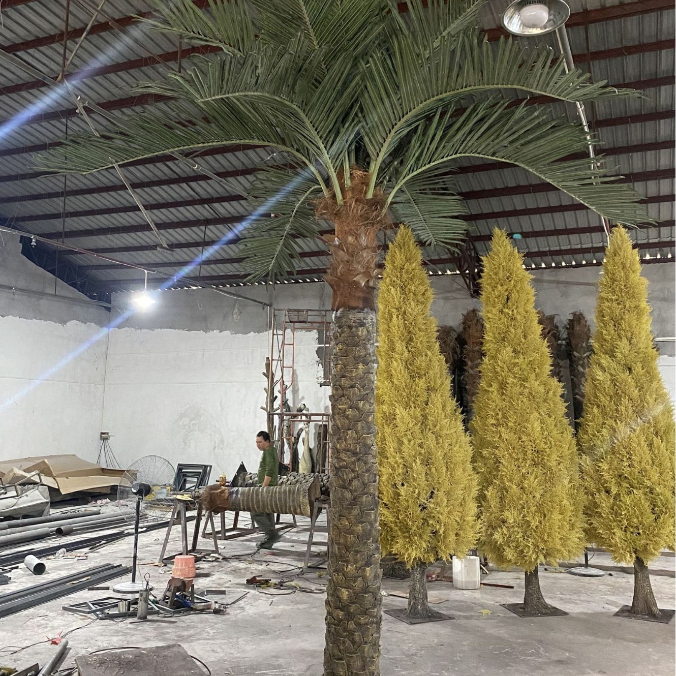 Árbol de algas marinas de simulación a gran escala artificial Resort FRP Museo de ingeniería de decoración suave Árbol de algas marinas de simulación artificial