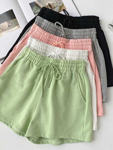 Women's wide leg casual sports shorts   Women's wide-leg casual sports shorts
