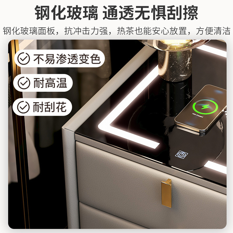 触摸感应灯网红床头柜面板 高品质钢化玻璃面板 耐高温 厂家供应