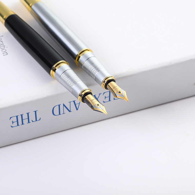 En stock pluma clásica pluma de regalo de negocios pluma de metal de alta gama publicidad logotipo láser firma pluma práctica image 3