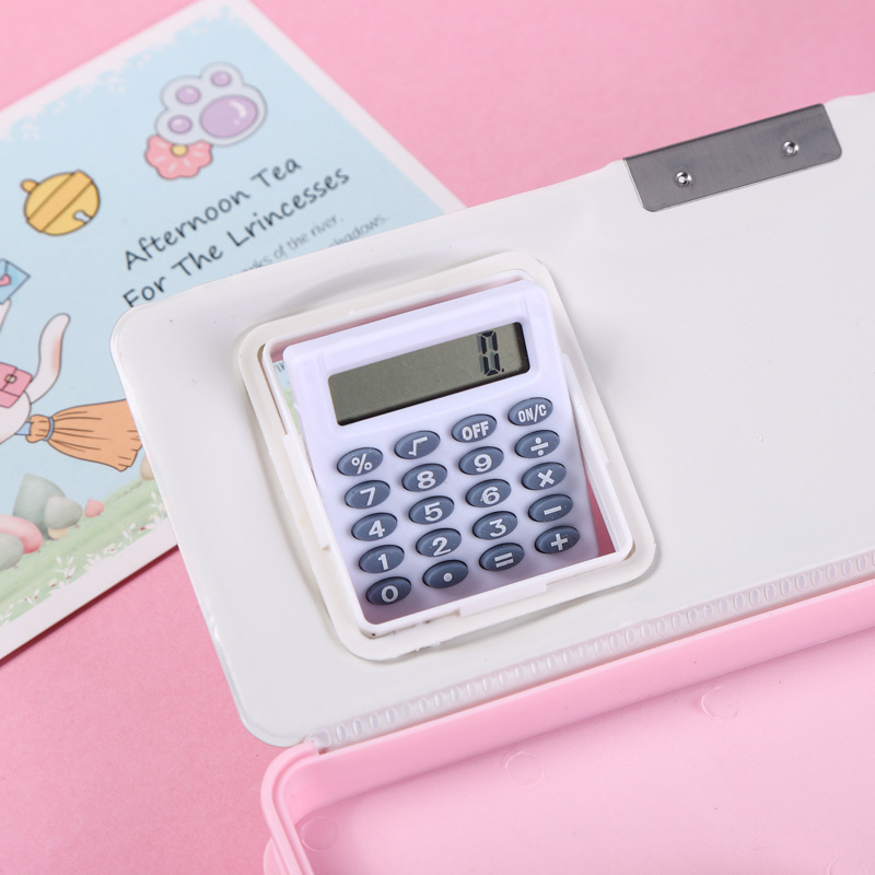 アマゾンTBSクリエイティブ多機能プラスチックケース小学生両面磁気クリエイティブ鉛筆ケース電卓付き|undefined