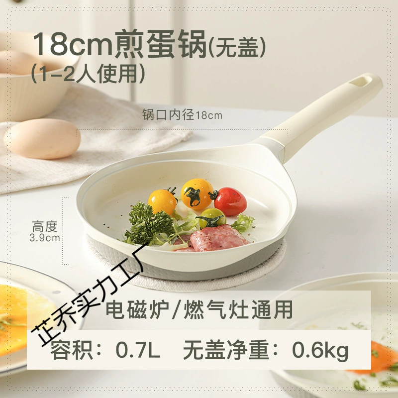 Керамическая сковорода, мини-сковорода с антипригарным покрытием, яйцеварка, сковорода для детского питания, сковорода для завтрака Xizhi Jin