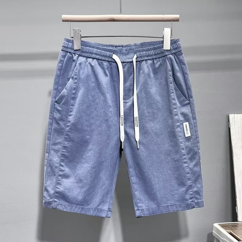 Pantalones cortos de mezclilla pantalones de cinco puntos para hombres pantalones sueltos de seda de hielo ultrafinos de verano pantalones casuales de moda para hombres pantalones de verano
