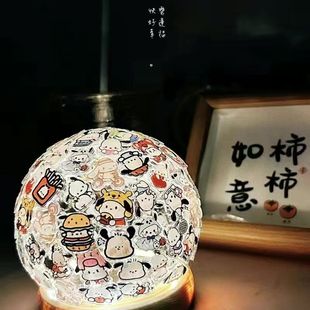 Pancha Sanrio Family Handmade DIY Decorative Lamp Household Personalized Acrylic Desktop Decoration Gift