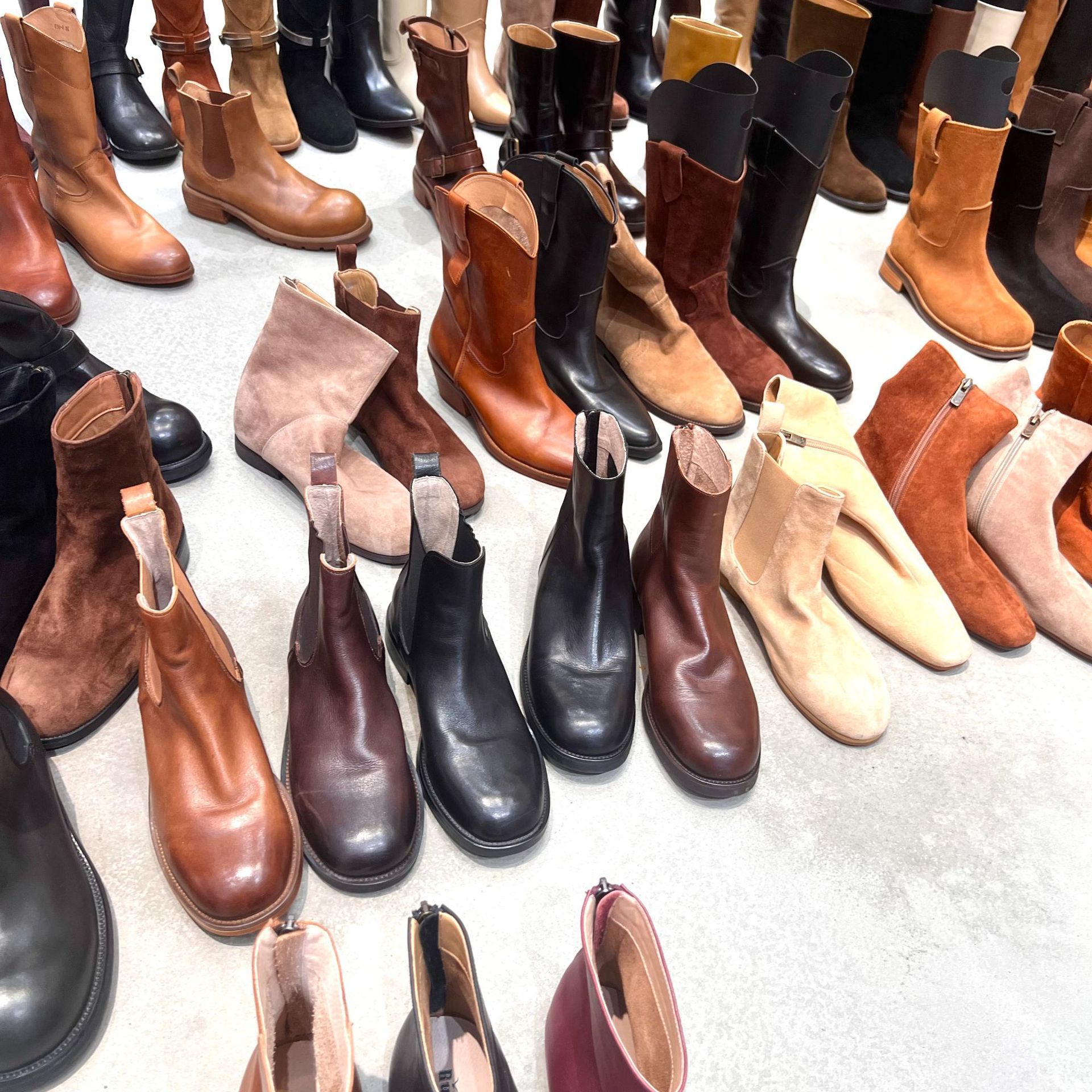 真皮女靴英伦风复古手工头层牛皮女靴女鞋马丁切尔西靴鞋