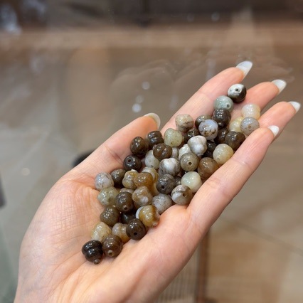 Qiemu Sugar Hetian Jade Gourd Accessories Handmade DIY Small Pendant Bracelet Spacer Beads Accessories