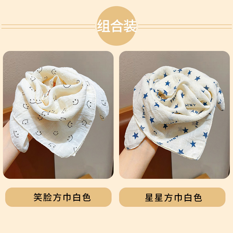 Niñas coreanas bufandas de algodón y lino para niños primavera y otoño delgada baby collar bufandas de viento en todas las estaciones