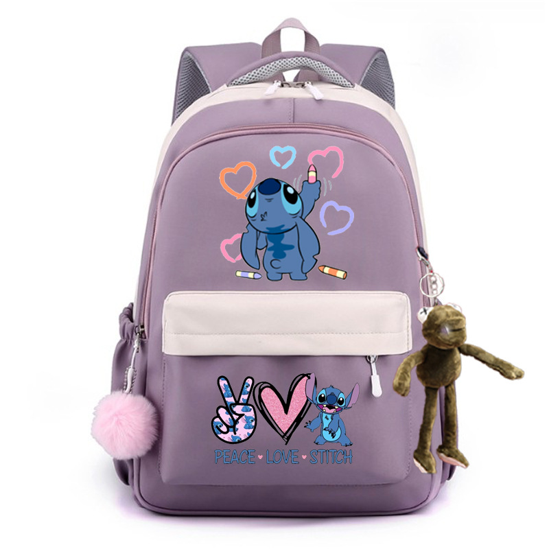 2024 encantador patrón de dibujos animados Stevie / Boy mochila escolar mochila de moda casual para hombres y mujeres