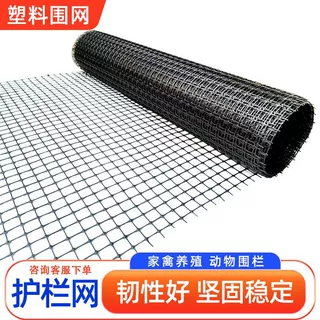 土工格栅养殖防护拦鸡鸭漏粪胶网家用菜园玉米栅栏户外塑料拦鸡网