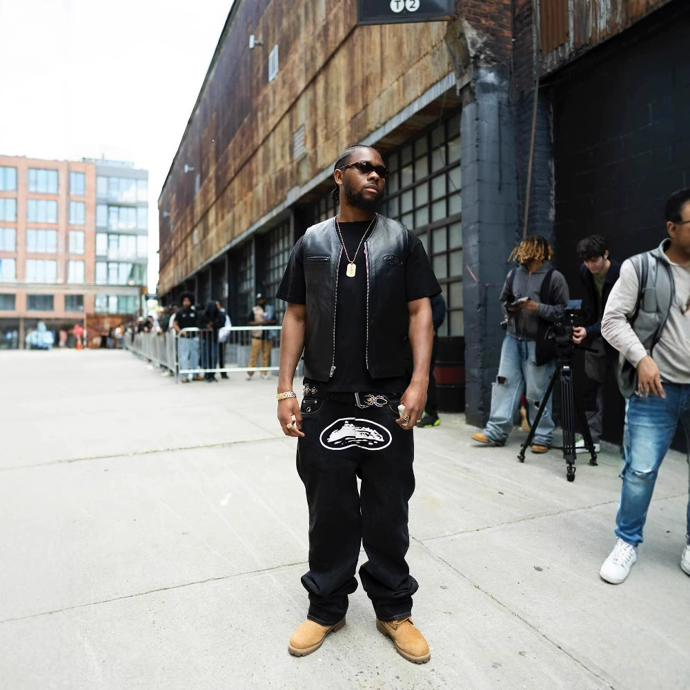 24 трансграничные европейские и американские приливные бренды Алькатрас рельефные ремесла PUPE повседневные жилеты для мужчин и женщин без рукавов мотоциклетные куртки