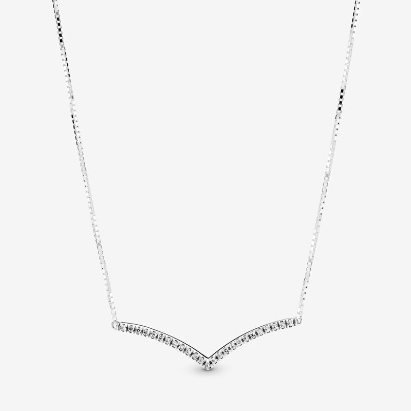 Pan's S925 Sterling Silver New Year's Edition New Pink Heart Snake Bone Chain Elegant Couple's Finished Necklace