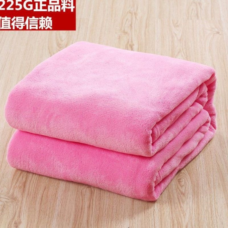 Four Seasons Color Air Conditioning Blanket, Coral Fleece Blanket, Bed Sheet, Nap Blanket for Single and Double Beds, New High-End Luxurious and Thoughtful Product
