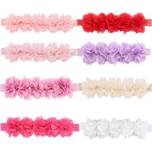 时尚韩版儿童雪纺花朵发带 婴儿宝宝拍照头带发饰蕾丝发带
