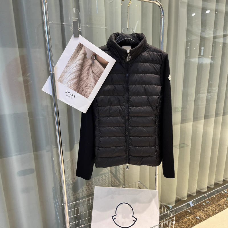 M蒙家南油高版本25s早秋新款羽绒服针织拼接轻薄男女同款外套现货|undefined