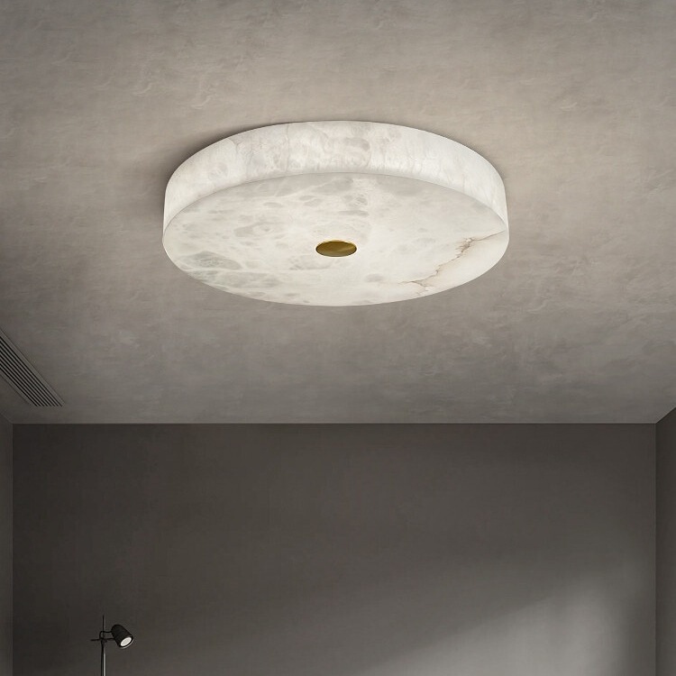Natural marble ceiling light, modern minimalist round bedroom light, master bedroom room light, minimalist style balcony corridor light Natural marble ceiling light, modern minimalist round bedroom light, master bedroom room light, minimalist style balcony corridor light