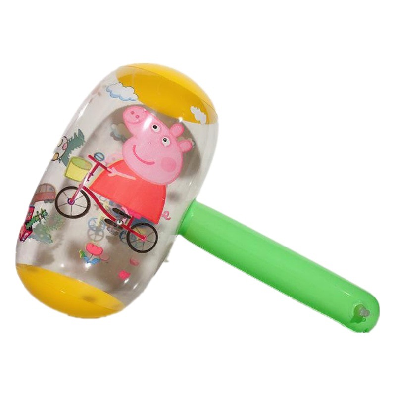Peggy vc inflatable small hammer inflatable hammer pinch will ring with Bell sweep code to push gift inflatable toys wholesale