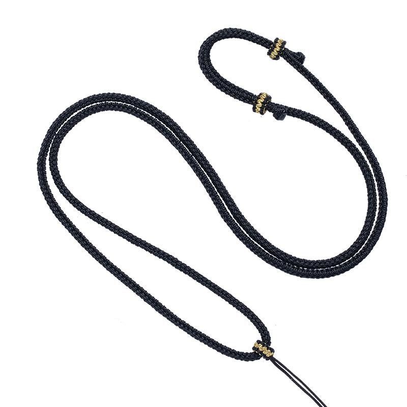 Fully Hand-Woven Pendant Cord, High-End Adjustable Jade Necklace Cord for Men and Women
