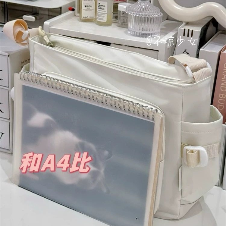 (2개) 대학 스타일 올매치 높은 가치의 어깨 가방 크로스 바디 백 소프트 소녀 소녀의 대용량 맛있는 통증 가방 듀얼 사용 배달 보드