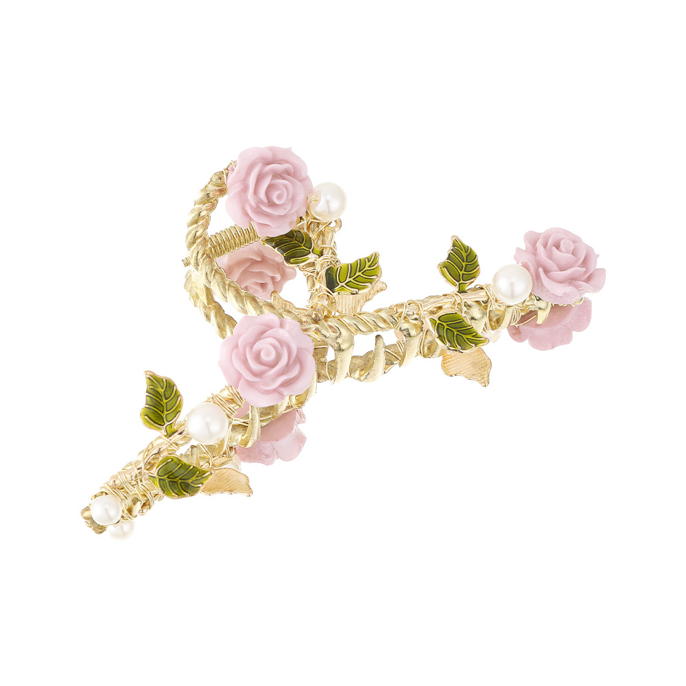 1 Piece Quantity Elegant Simple Style Women's Flower Metal Hair Claws