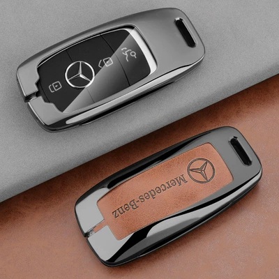 Car key bag – Unisex - 1-gunmetal-brown-leather-all-inclusive-single-shell