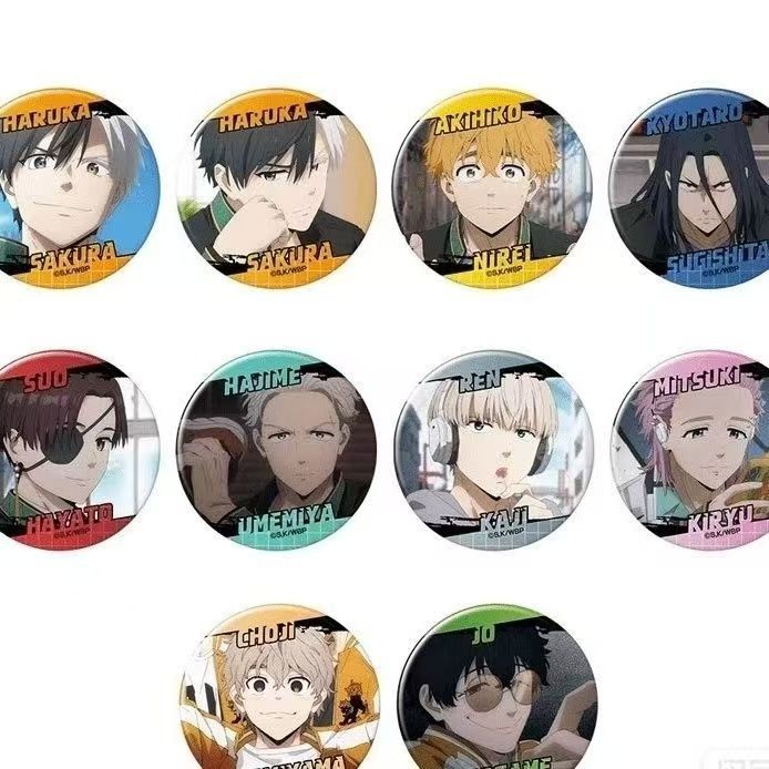 Tj [Rigu Authentic Spot] Windproof Bell Tv Scene Writing Badge Blind Box Two-Dimensional Animation Peripheral