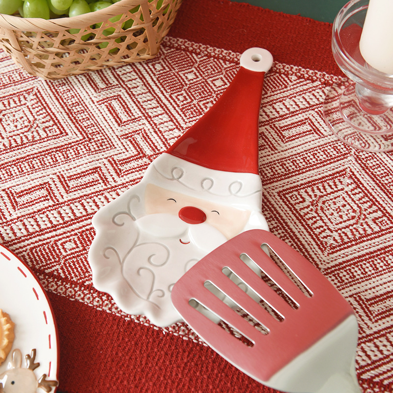 Nórdico Santa cuchara estante cuchara estante cuchara de mesa de comedor palillos cuchara servilletas estante de cocina