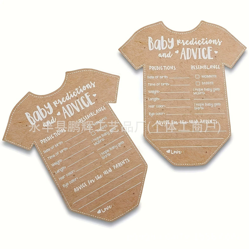 Трансграничные горячие продажи Baby Shower Baby Baby Baby Baby Baby Baby Paper предлагает благословение карты прогноза