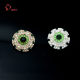 Retro Classic Large Mink Fur Button Socialite Fashion High-end Sense Button Metal Black Dressed Decorative Buckle