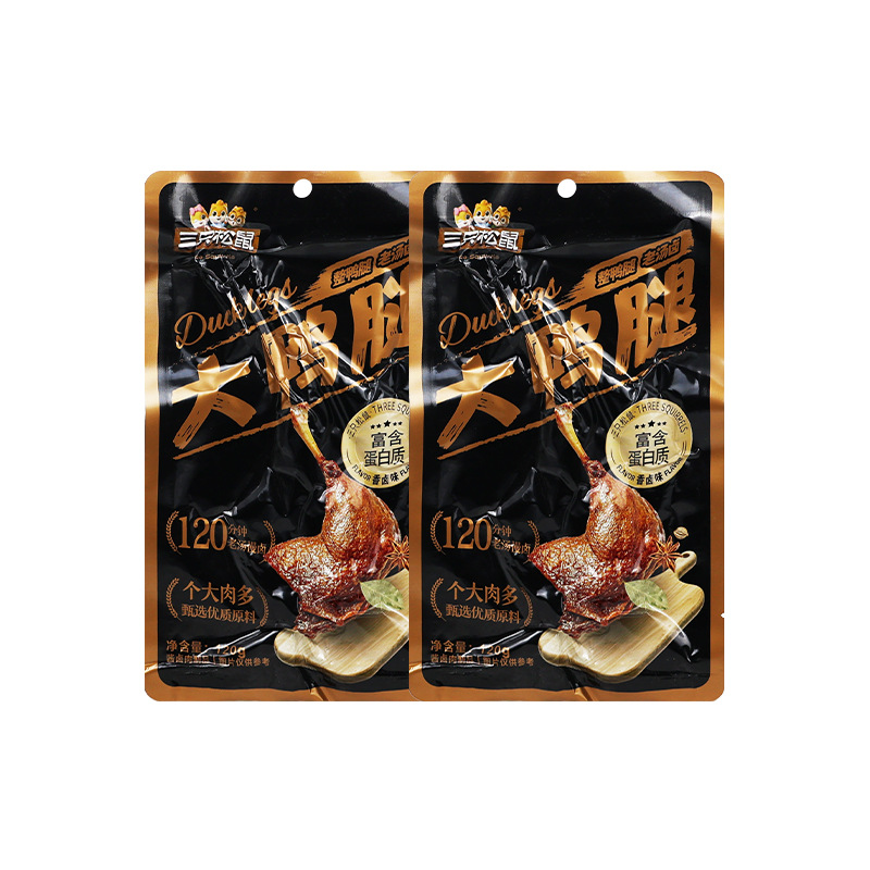 三只松鼠大鸭腿120g香卤味肉食休闲零食解馋便携即食小吃包邮