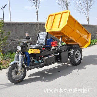 柴油三轮车厂家 工程工地农场砖厂三轮载重车 1吨2吨3吨柴油货车