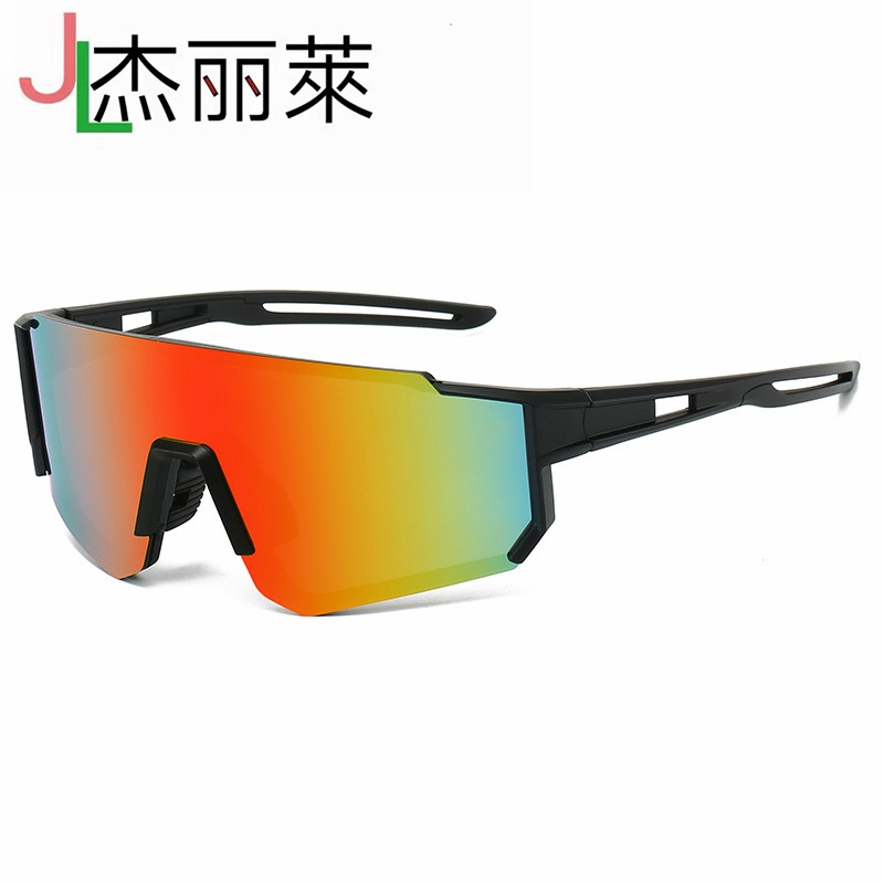 Gafas de sol deportivas unisex para ciclismo 9815, protección UV, diseño de una sola pieza